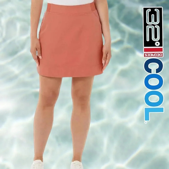 32 Degrees Cool | Ladies Skort | Skirt With Shorts | Coral | NWOT - Picture 1 of 4